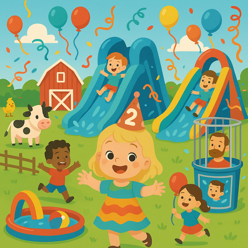 Charlie's Party Illustration